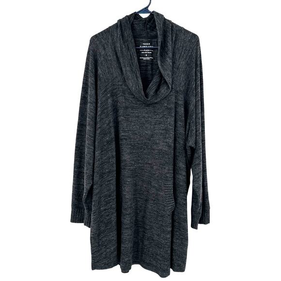 Torrid‎ Super Soft Plush Size 5 5XL Cowl Neck Long Sleeve Sweater Dress w Pocket - Picture 1 of 5